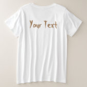 Frankenstein-Zeichen "Normal People Scare Me" Große Größe T-Shirt (Design Rückseite)