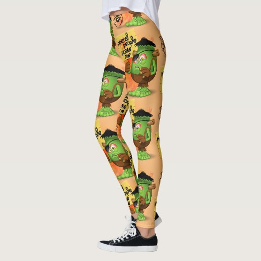 Frankenstein-Zeichen "Normal People Scare Me" Leggings (Links)