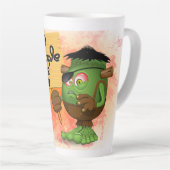 Frankenstein-Zeichen "Normal People Scare Me" Milchtasse (Rechte Ecke)