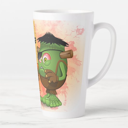 Frankenstein-Zeichen "Normal People Scare Me" Milchtasse (Rechts)