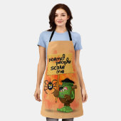 Frankenstein-Zeichen "Normal People Scare Me" Schürze (Getragen)