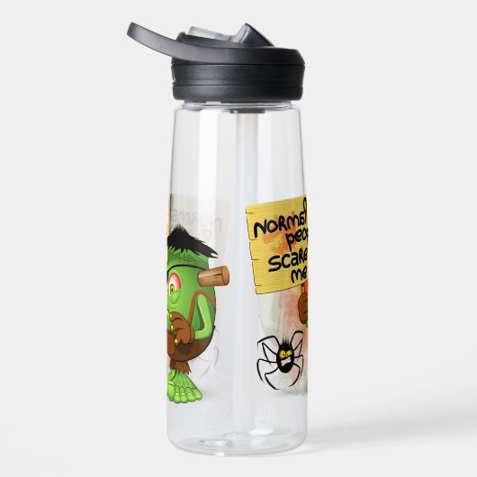 Frankenstein-Zeichen "Normal People Scare Me" Trinkflasche (Rechts)