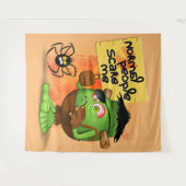 Frankenstein-Zeichen "Normal People Scare Me" Wandteppich (Vorderseite (Horizontal))