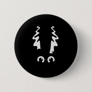 Frankensteinbrücke Niedliches Monster Halloween Co Button