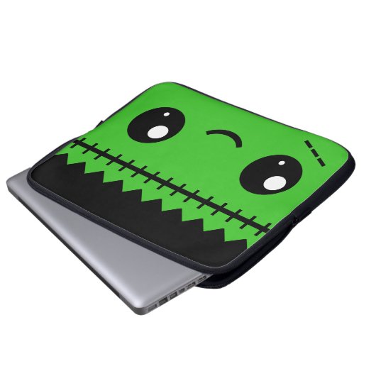 Frankensteinmonster Laptopschutzhülle (Vorne Knopf)