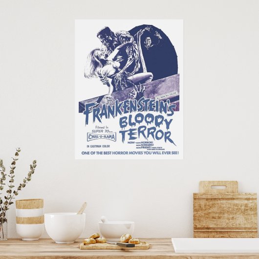 Frankensteins Bloody Terror Poster (Küche)