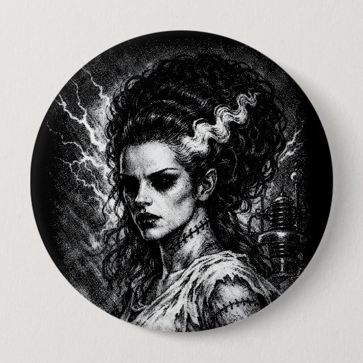 Frankensteins Braut — Wiederbelebt von BurnsInHell Button (Vorderseite)
