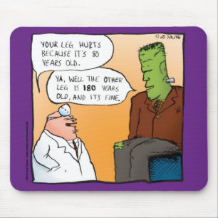 Frankensteins Doctor Cartoon Mousepad
