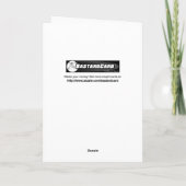 Frankensteins Doktor Halloween Karte (Rückseite)