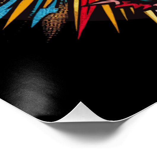 Frankensteins glänzendes Poster (Ecke)