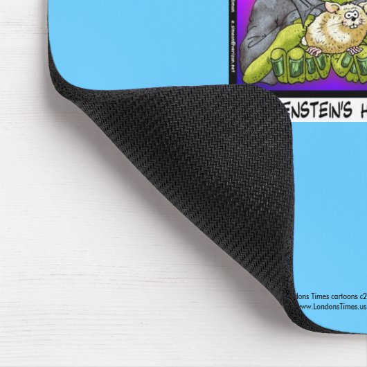 Frankensteins Hamster Funny Cartoon Mouse Pad Mousepad (Ecke)
