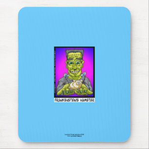 Frankensteins Hamster Funny Cartoon Mouse Pad Mousepad