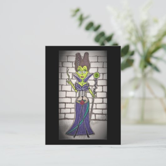 Frankensteins Maleficent Postkarte (Stehend Vorderseite)