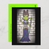 Frankensteins Maleficent Postkarte (Vorne/Hinten)