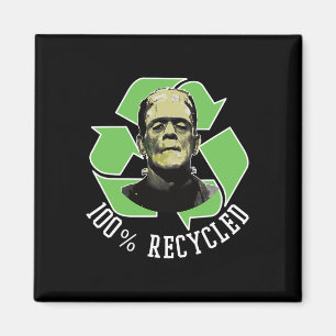 Frankensteins Monster - 100% Gerecycelt S Funny Ha Magnet