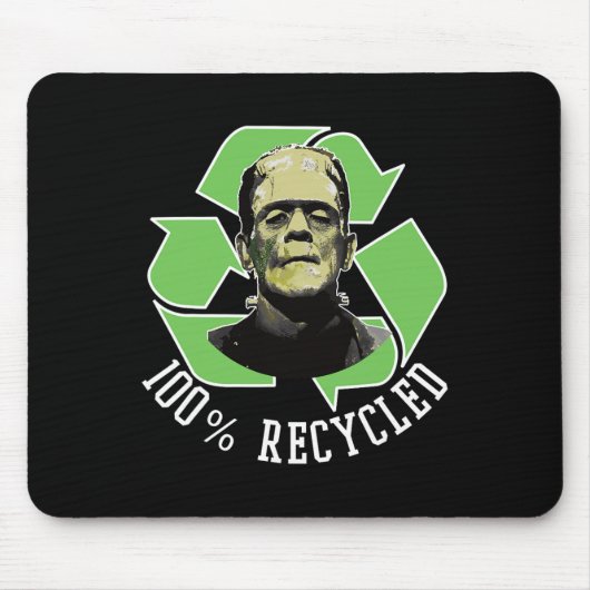 Frankensteins Monster - 100% Gerecycelt S Funny Ha Mousepad (Vorne)