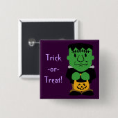 Frankensteins Monster Button (Vorne & Hinten)