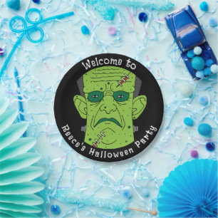 Frankensteins Monster Kids Halloween-Party Pappteller