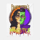 Frankensteins Monster - Klassischer Horror-Throw B Fleecedecke (Vorderseite)