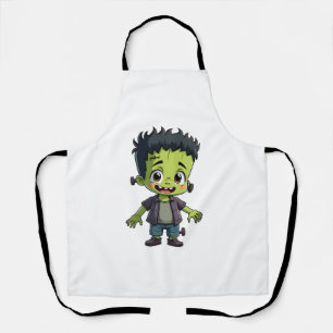 Frankensteins Monster - Niedlicher Halloween-Carto Schürze
