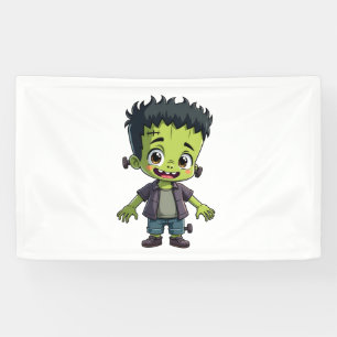 Frankensteins Monster – Süßes Halloween-Cartoon-Sh Banner