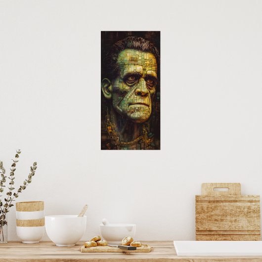 Frankensteins Monster-Telefonbuch oder Poster (Küche)