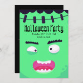 Frankensteins MonsterHalloween Einladung (Vorne/Hinten)