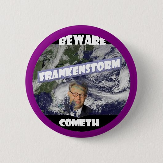 Frankenstorm Button (Vorderseite)