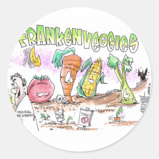 FrankenVeggies Millionen gegen Monsanto Stickers (Vorderseite)
