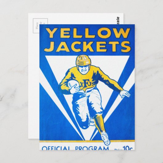 Frankford Yellow Jackets Program Postkarte (Vorne/Hinten)