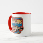 Frankfort 70er Retro Michigan Vintag Tasse (Vorderseite Links)