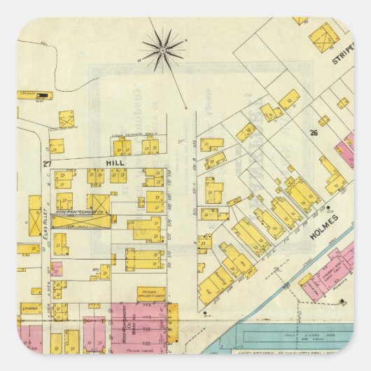 Frankfort, Kentucky 10 Quadratischer Aufkleber (Vorderseite)