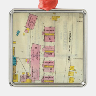 Frankfort, Kentucky 12 Ornament Aus Metall