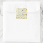 Frankfort, Kentucky 13 Quadratischer Aufkleber (Tasche)