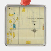 Frankfort, Kentucky 14 Ornament Aus Metall (Vorne)