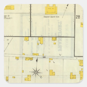 Frankfort, Kentucky 6 Quadratischer Aufkleber