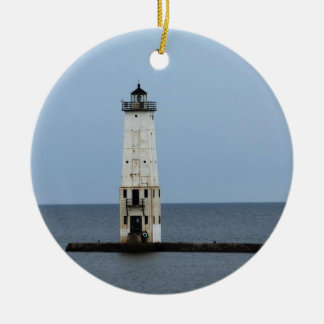 Frankfort Lighthouse Keramik Ornament