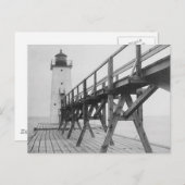 Frankfort Lighthouse Postkarte (Vorne/Hinten)