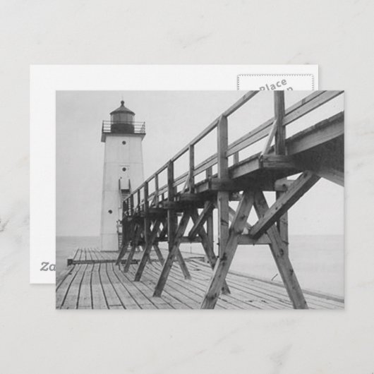 Frankfort Lighthouse Postkarte (Vorne/Hinten)