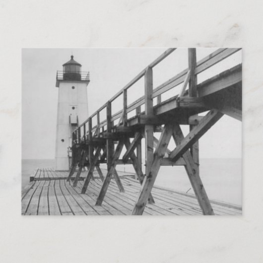 Frankfort Lighthouse Postkarte (Vorderseite)