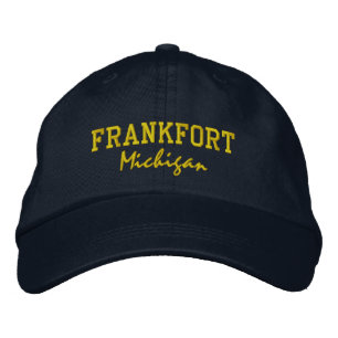 Frankfort Michigan bestickte Baseballhut Baseballkappe
