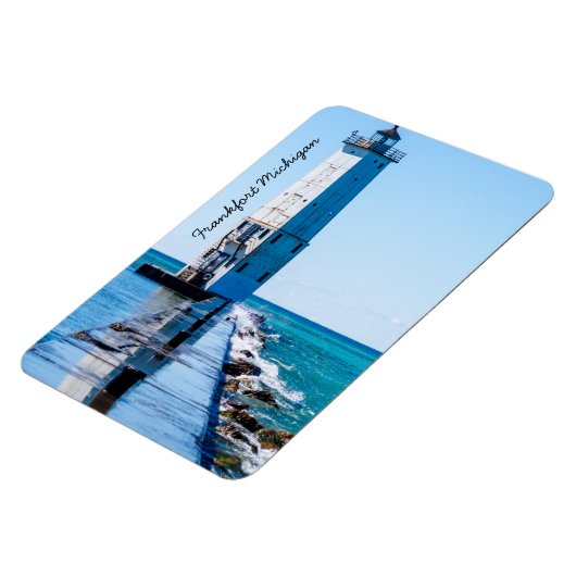 Frankfort Michigan Lighthouse Magnet (Linke Seite)