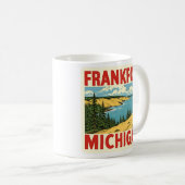 Frankfort Michigan Vintag Kaffeetasse (VorderseiteRechts)