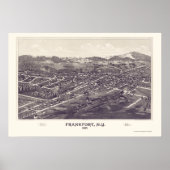 Frankfort, New York Panoramic Map - 1887 Poster (Vorne)