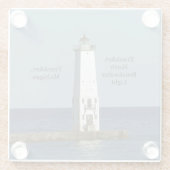 Frankfort North Breakwater Light Glass Untersetzer (Rückseite)