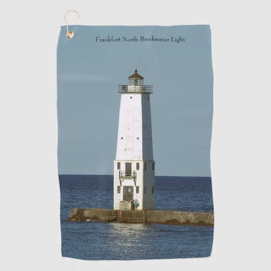 Frankfort North Breakwater Light Golf Handtuch (Vorderseite)