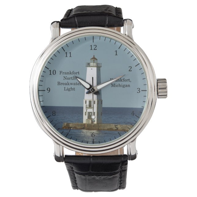 Frankfort North Breakwater Light Uhr (Vorderseite)