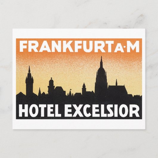Frankfurt AM Hotel Excelsior Postkarte (Vorderseite)