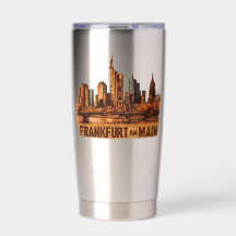 Frankfurt am Main - abstrakte Kunst - Skyline