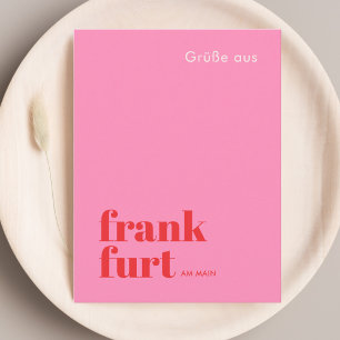 Frankfurt am Main Deutschland moderne Stadt Postkarte